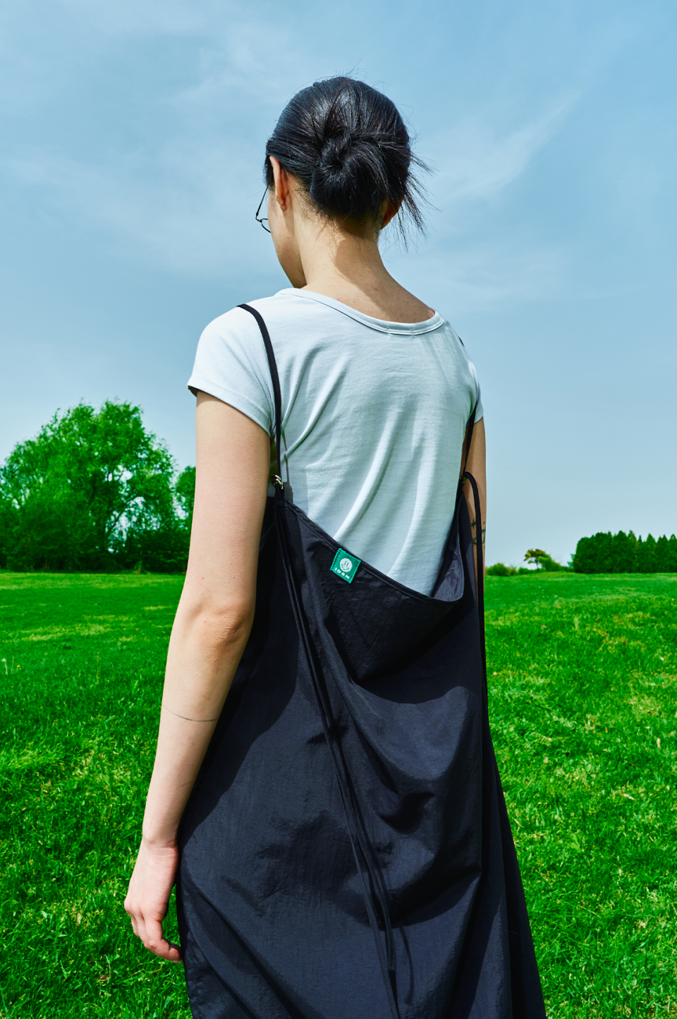 Women olmo boxy dress [black] 상세 이미지 13