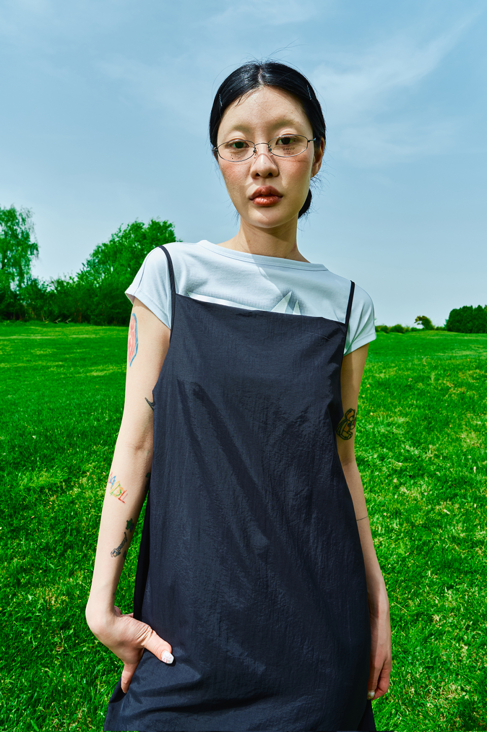 Women olmo boxy dress [black] 상세 이미지 14
