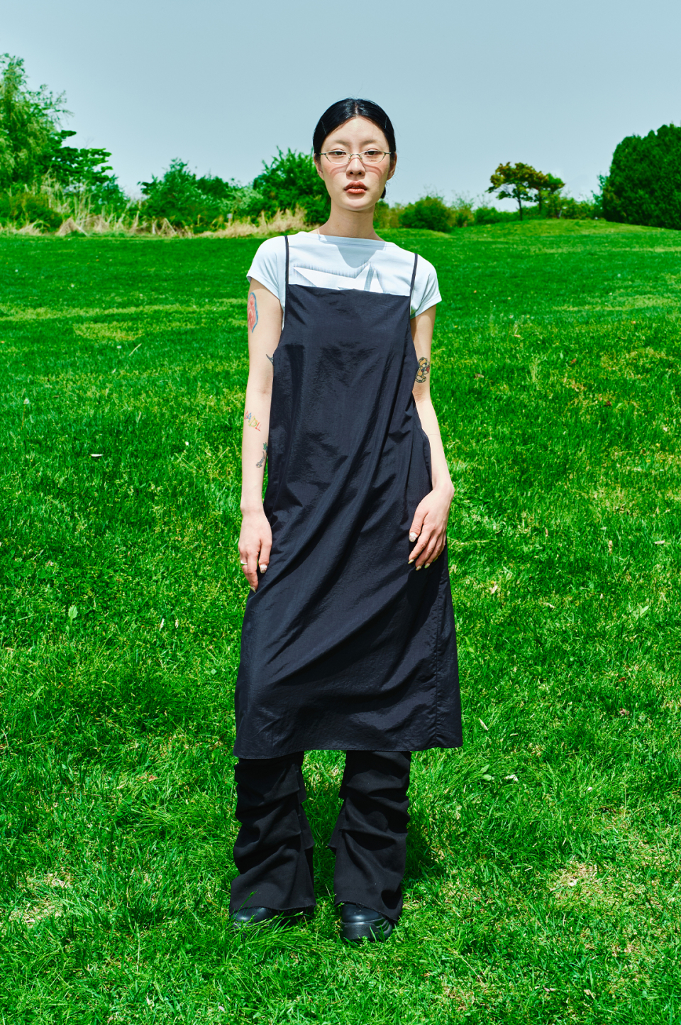 Women olmo boxy dress [black] 상세 이미지 9