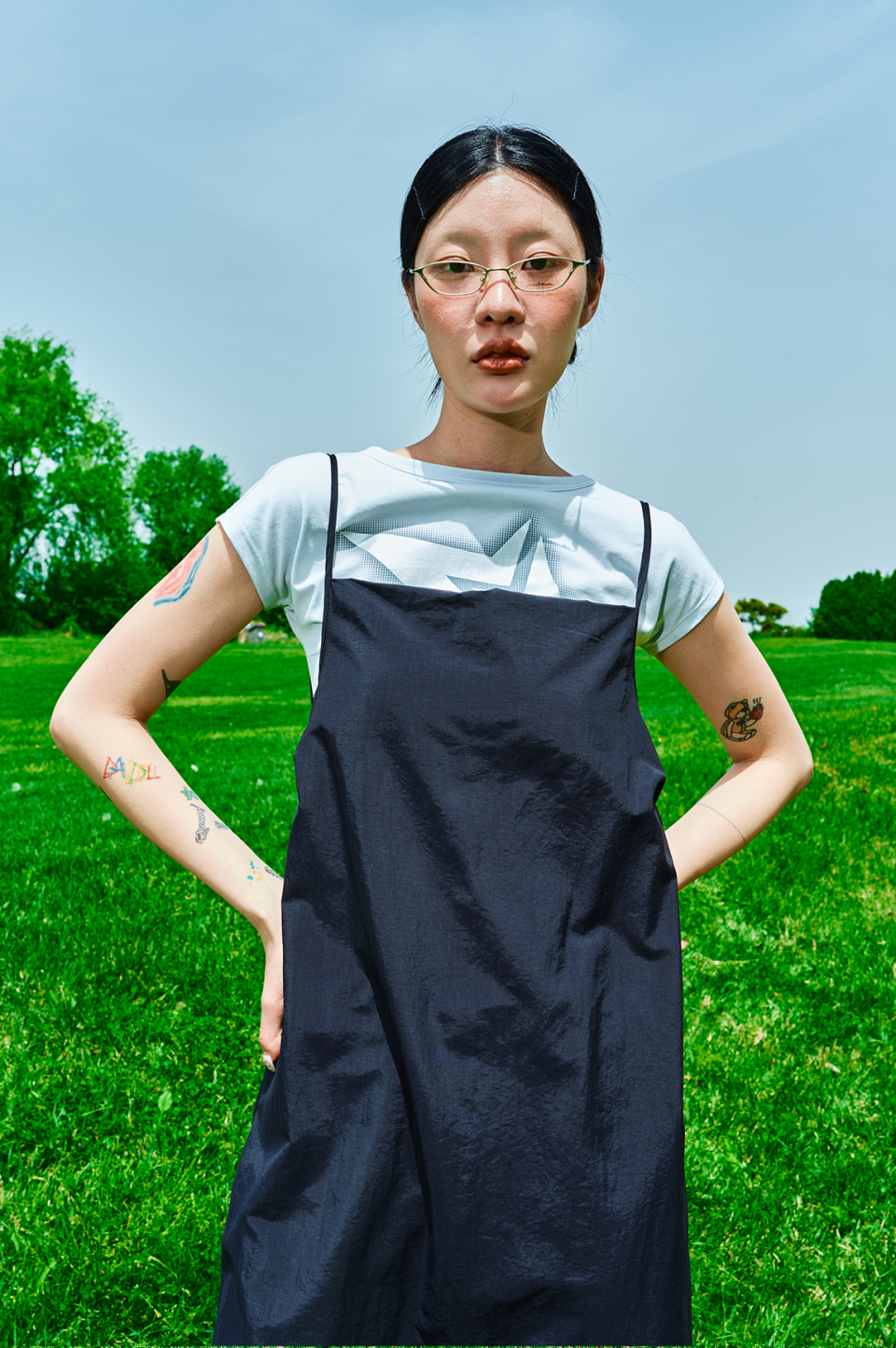 Women olmo boxy dress [black] 상세 이미지 11