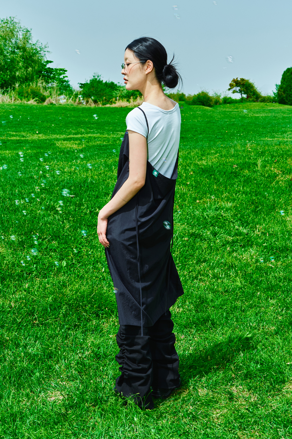 Women olmo boxy dress [black] 상세 이미지 12