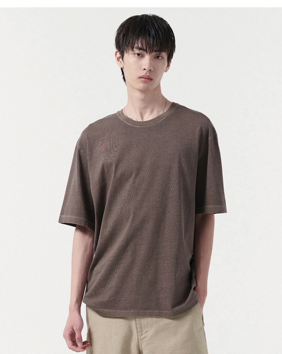 MUSINSA | MUSINSA STANDARD Pigment Relaxed Crew Neck T-Shirt