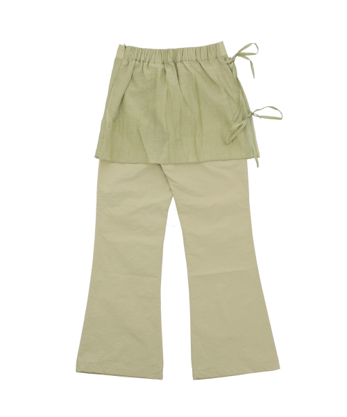 W RIVER SKIRT PANTS [2 COLOR]