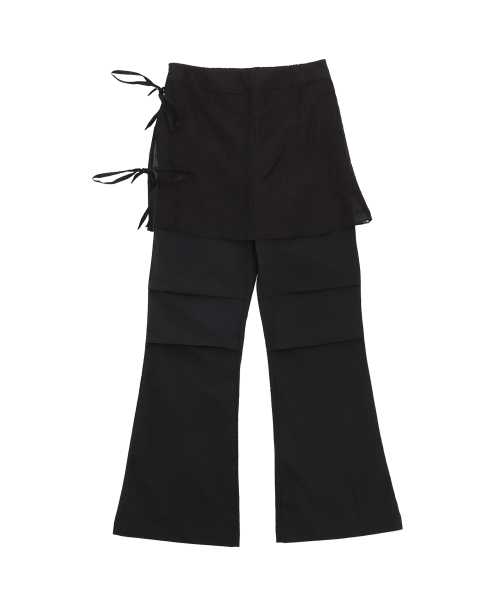 W RIVER SKIRT PANTS [2 COLOR]