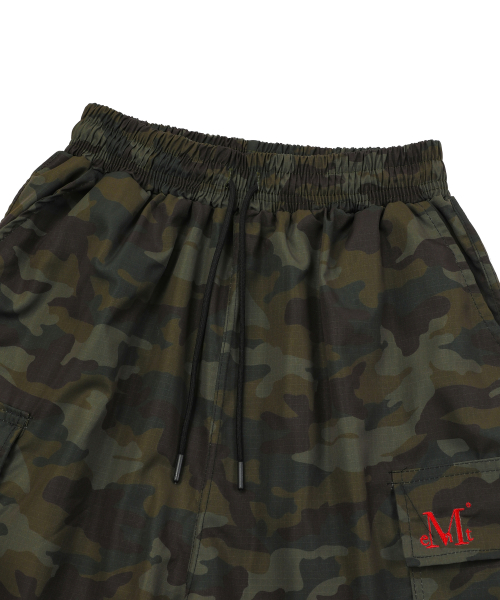 CAMO POLY BERMUDA HALF PANTS