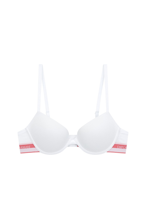EMPORIO ARMANI UNDERWEAR Женский пуш-ап бюстгальтер с лого White 0824185517
