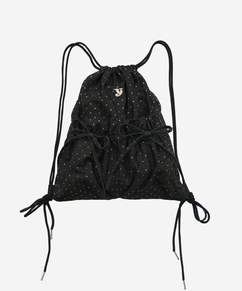 tie gym sack (star black)