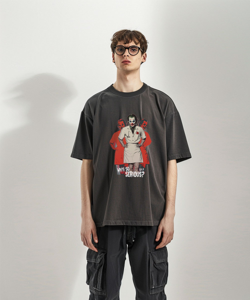 Футболка пигментного окрашивания OHPxHARMONIA Camouflage Nurse no.2