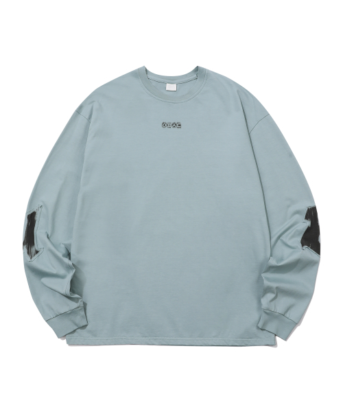 CUTTING PRINTING PATCH LONG SLEEVES_BLUE
