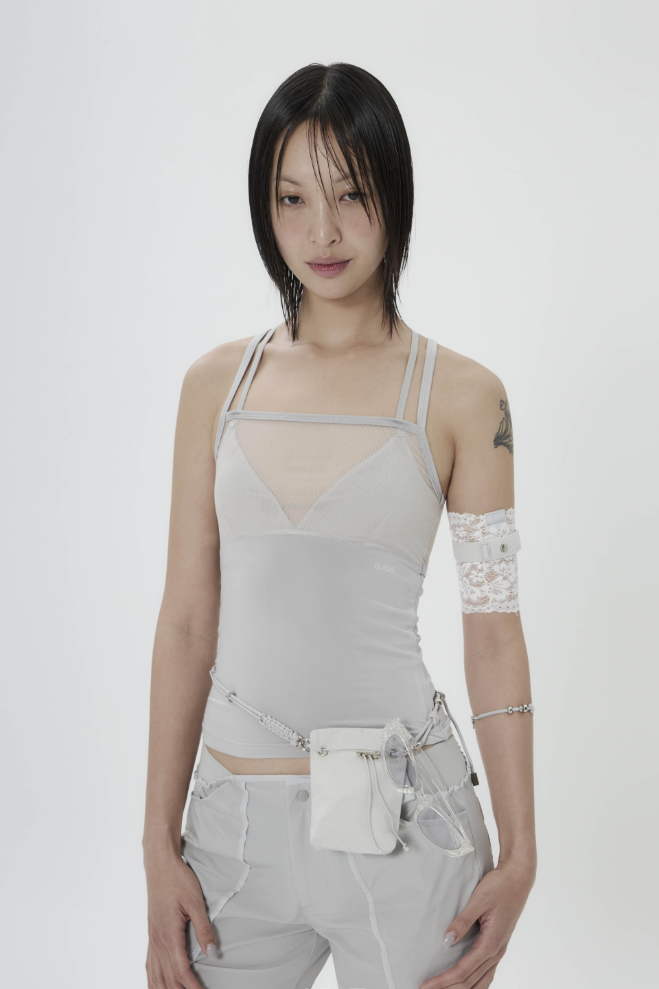MUSINSA公式 | OJOS Double Strap Camisole / Beige