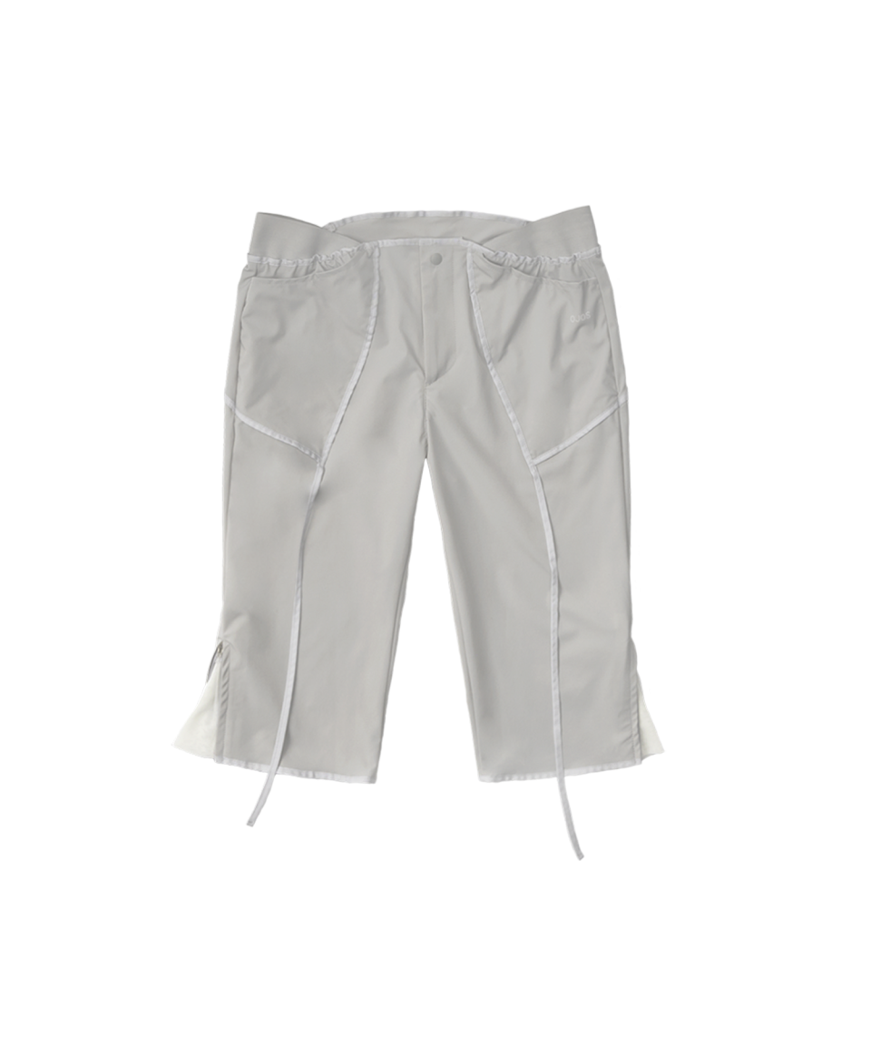 ボトムスその他 ojos Strap Trimming Capri Pants 4BUK367 MUSINSA | OJOS Strap Trimming Capri Pants / Charcoal