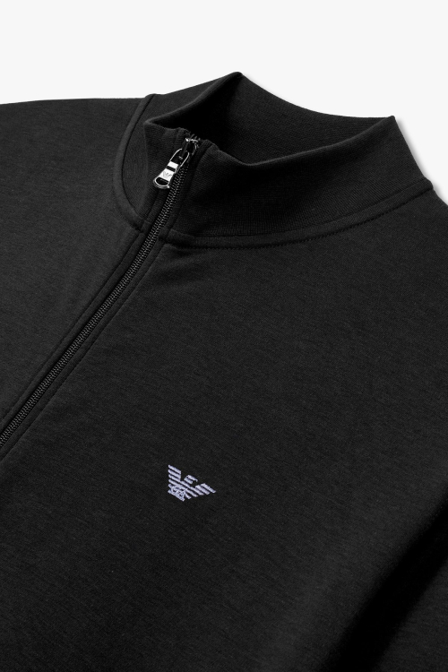Мужской зип-худи с вышивкой Eagle Logo Black 0814138004