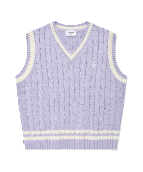 Женский вязаный жилет Clover Heart Lavender