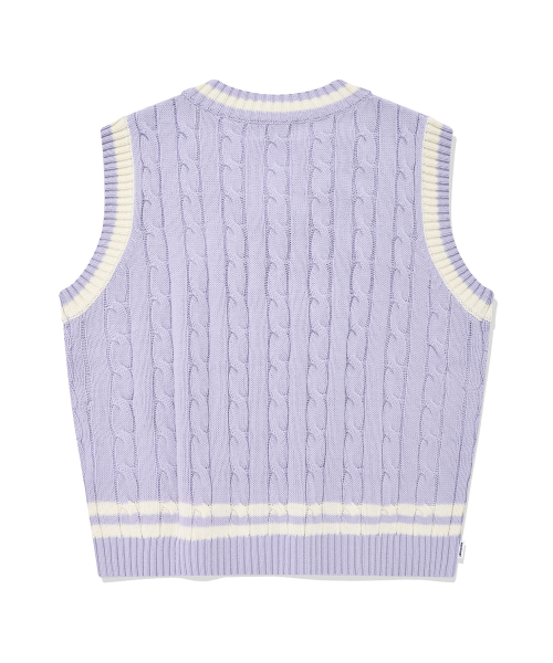 Женский вязаный жилет Clover Heart Lavender