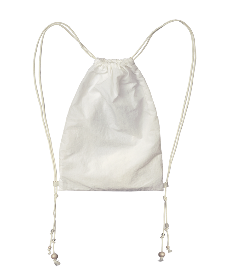 MUSINSA | OJOS Sheer Shoecase Mesh Gymsack / Ivory