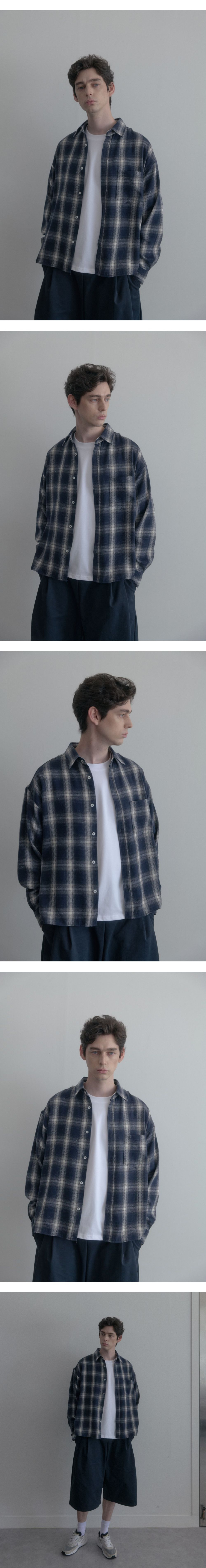 シャツ HUECLOSET Check Hood Shirt 25KERO107 Checked shirt with hood var red | Calliope