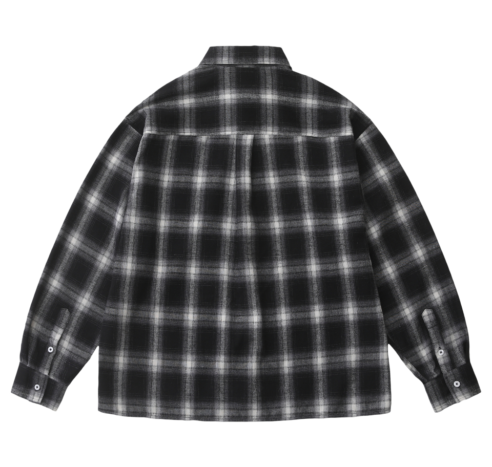 MUSINSA | HUKE The City Check Shirt (Navy)