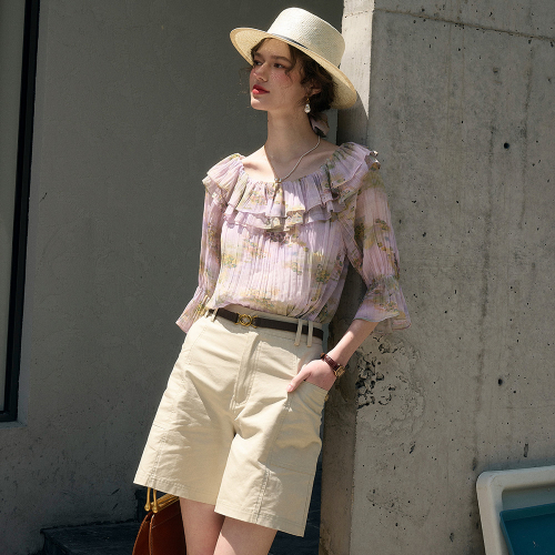 SR_Summer high waist short брюки