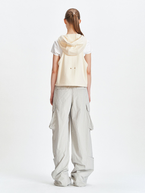 LACED UP VEST [IVORY]