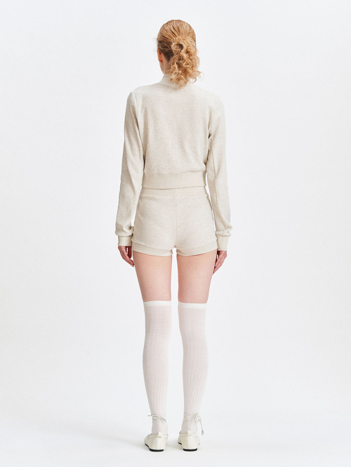 FITTED TRACK TOP [OATMEAL]