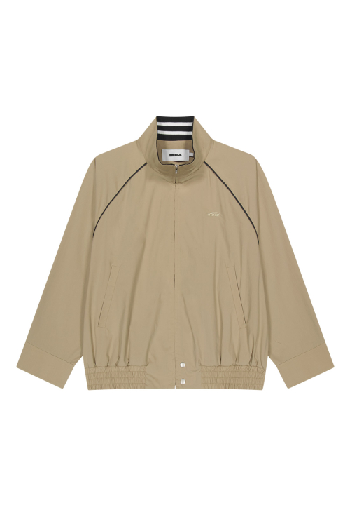 HIGH NECK SHIRT BLOUSON [BEIGE]