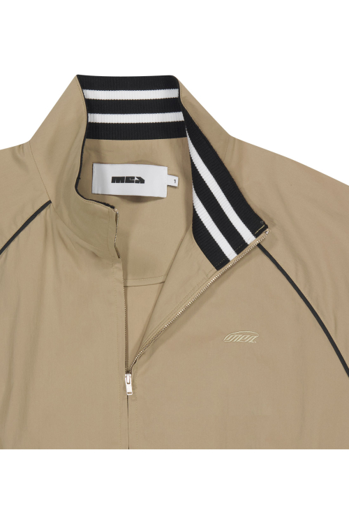 HIGH NECK SHIRT BLOUSON [BEIGE]