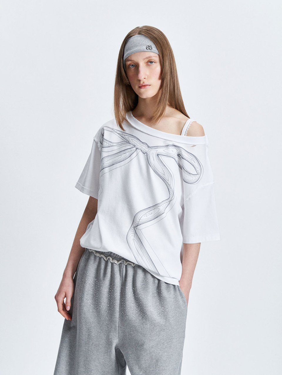 MUSINSA | TUOMIO DAMAGED T-SHIRTS [WHITE]