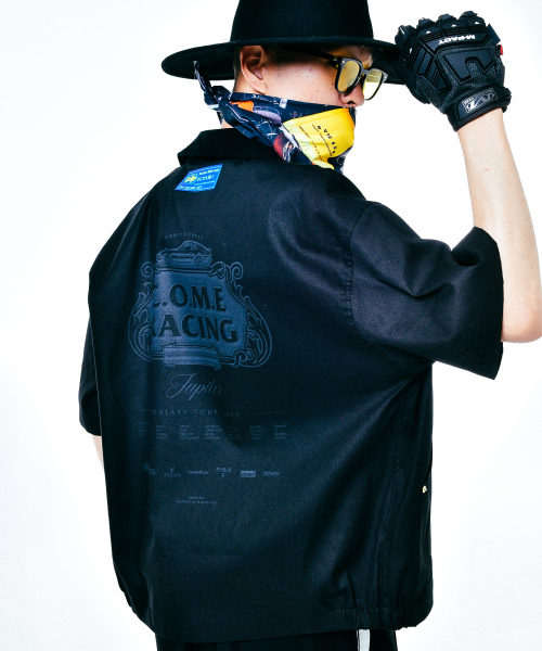 [UNISEX] C.O.M.E Mechanic Short Sleeve Work Jacket (Black)