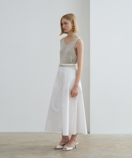 르네제이(RENEJ) A Line Button Skirt - 사이즈 & 후기 | 무신사