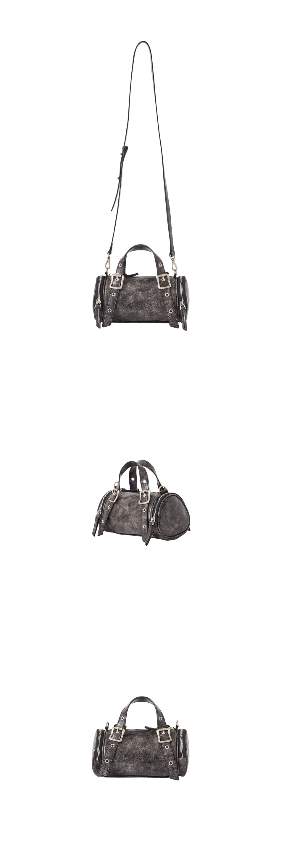 MUSINSA | SAND MUSEUM OAK BAG MINI [Crack Black]