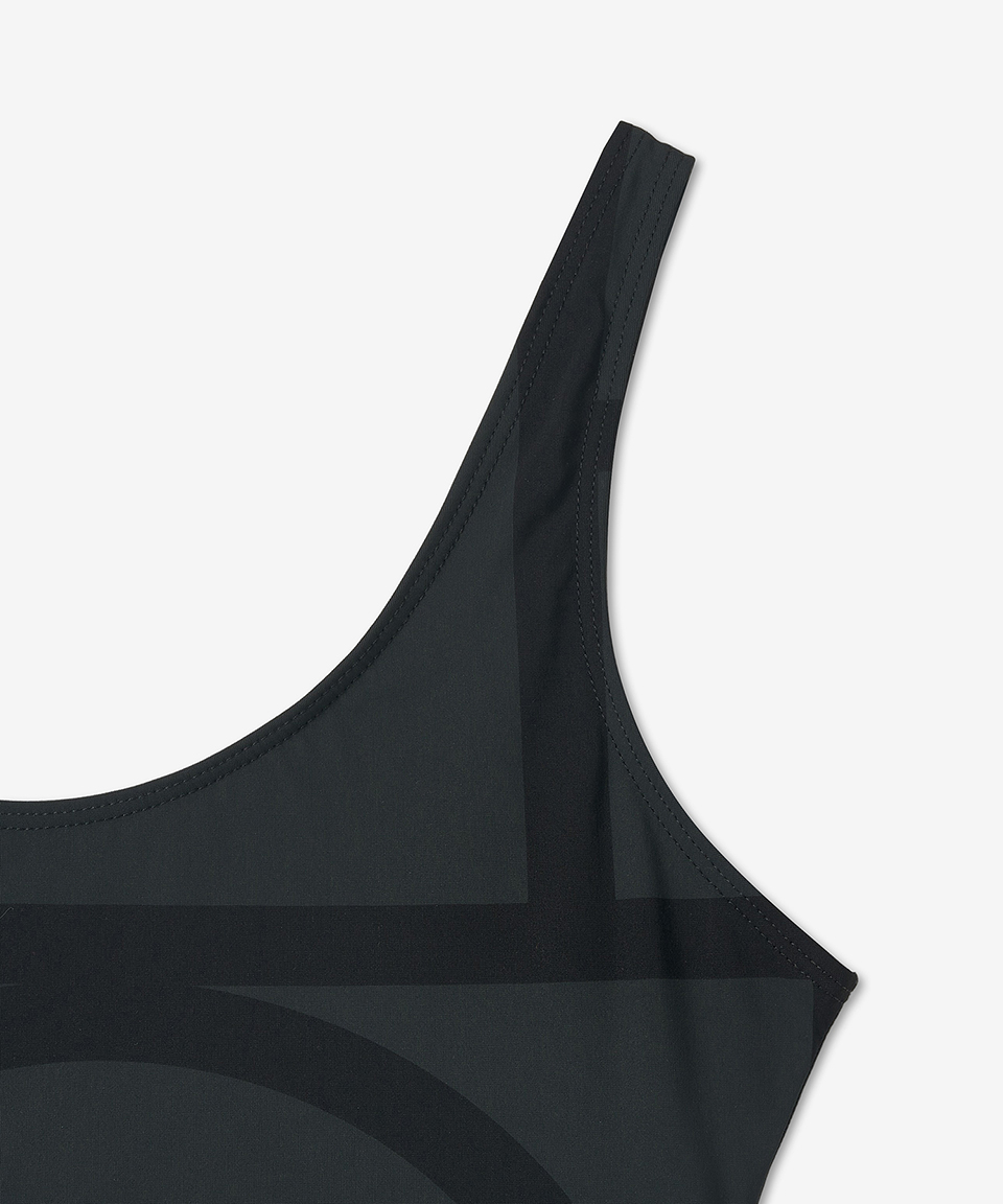 MUSINSA | TOTEME Monogram One Piece Swimsuit - Black