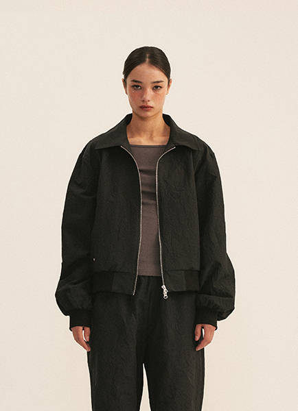 Pleated Pintuck Jacket(Black)