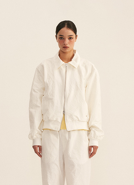 Pleated Pintuck Jacket(White)