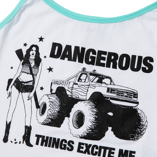 DANGEROUS CROP SLEEVELESS (WHITE MINT)