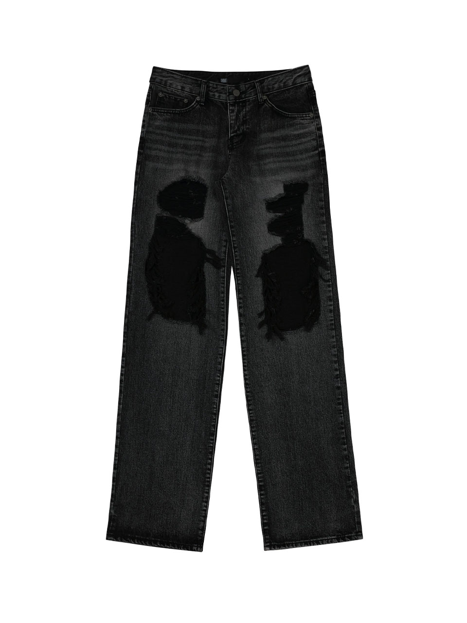 【BOHEMIAN SEOUL】BOHEMSEO DISTRESSED DEEP GRAY JEANS 正規品 BOHEMIAN SEOUL | 보헤미안서울 Bohemian Seoul Bohemseo