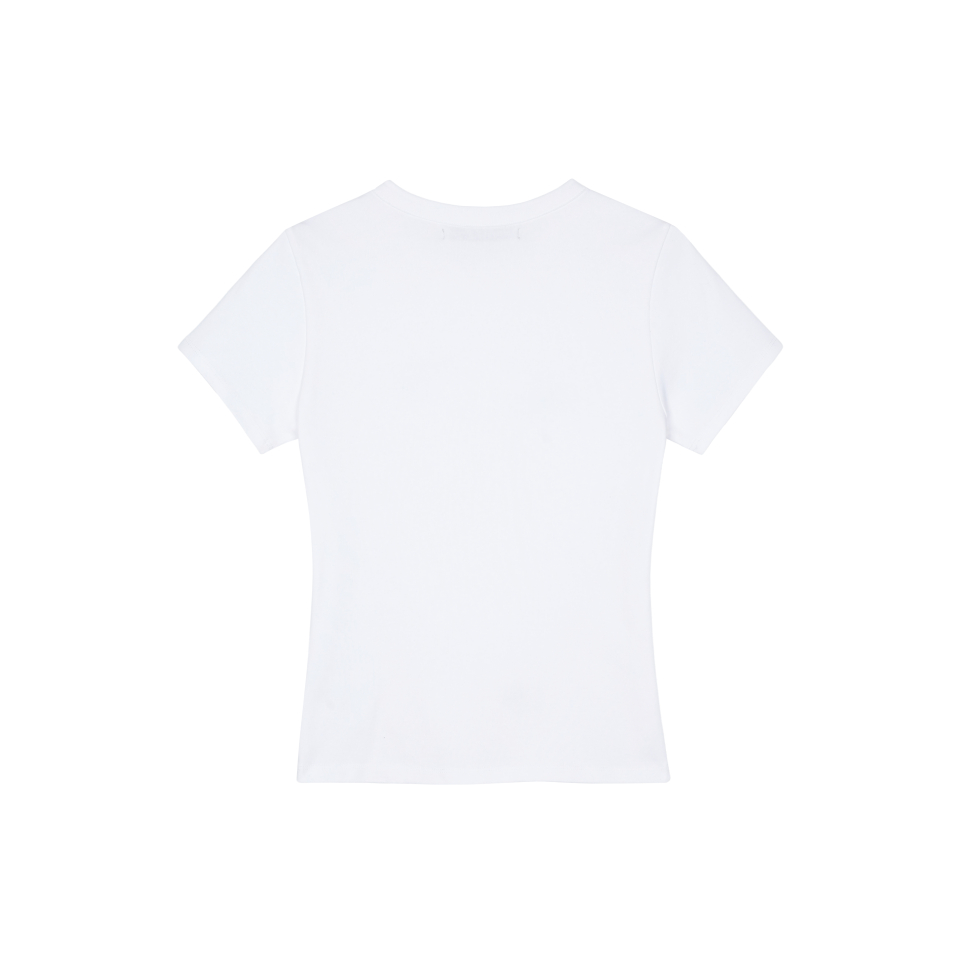 MUSINSA | GRAILZ 3D OVAL LOGO T-SHIRTS [WHITE]