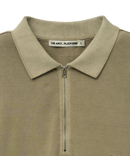 Пике на молнии pigment overfit (Beige)