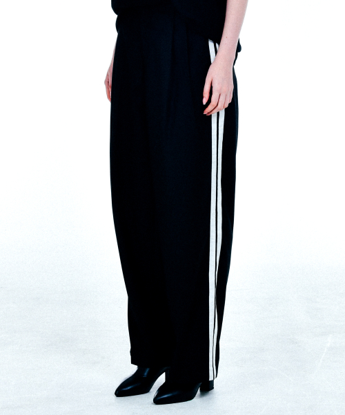 [UNISEX] Satin-Trimmed Motorsport Trousers (чёрный)