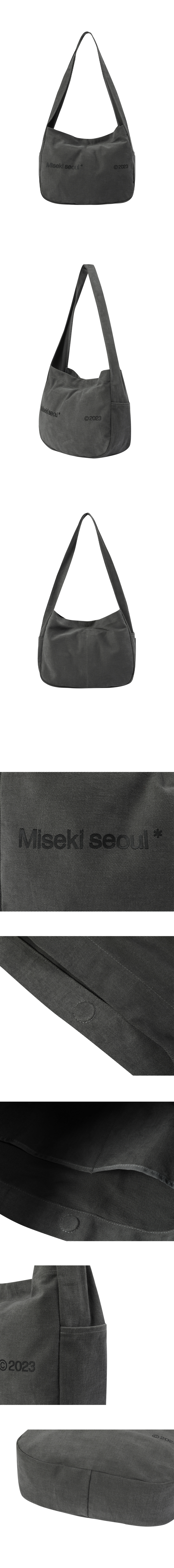 MUSINSA | MISEKI SEOUL Cotton big crossbag CHARCOAL