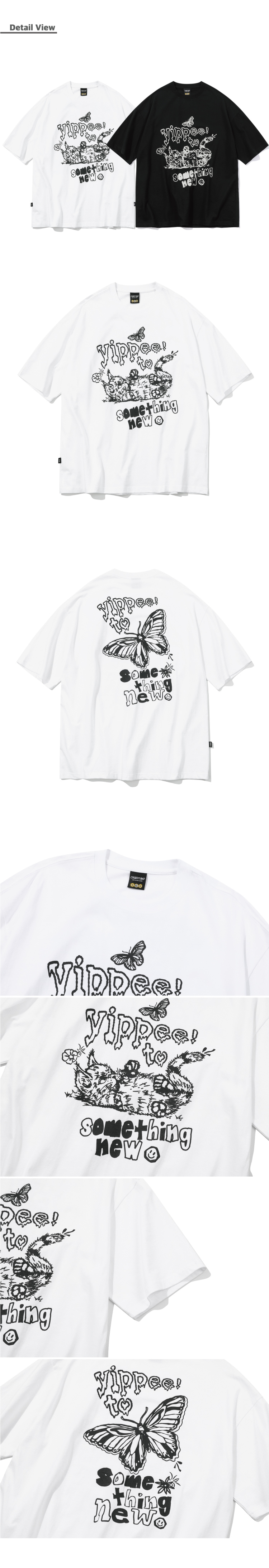 MUSINSA公式 | CPGN STUDIO Yeppi Cat Short Sleeve T-shirt White