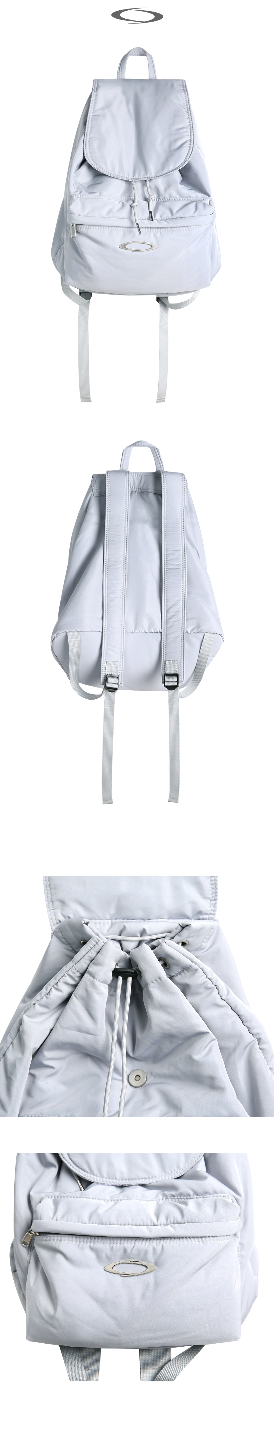 MUSINSA公式 | NOIAGO NOI1342 Nylon puffer backpack (light gray)