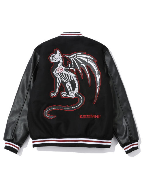 Куртка-варсити Demon Cat Black