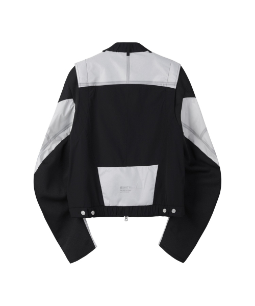 Fabric Mix Patchwork Bomber_R0UAM24103BKX