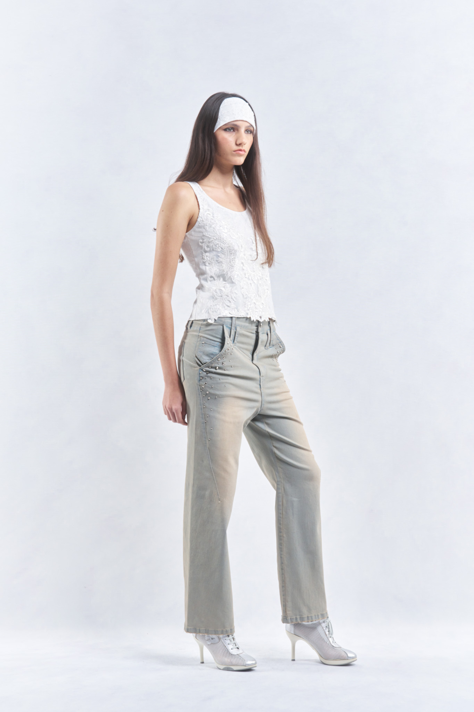 ◆2000Archives◆ JACQUARD BEADED TANK TOP WHITE 2A24HSBL03WH MUSINSA | 2000ARCHIVES JACQUARD BEADED TANK TOP (WHITE)