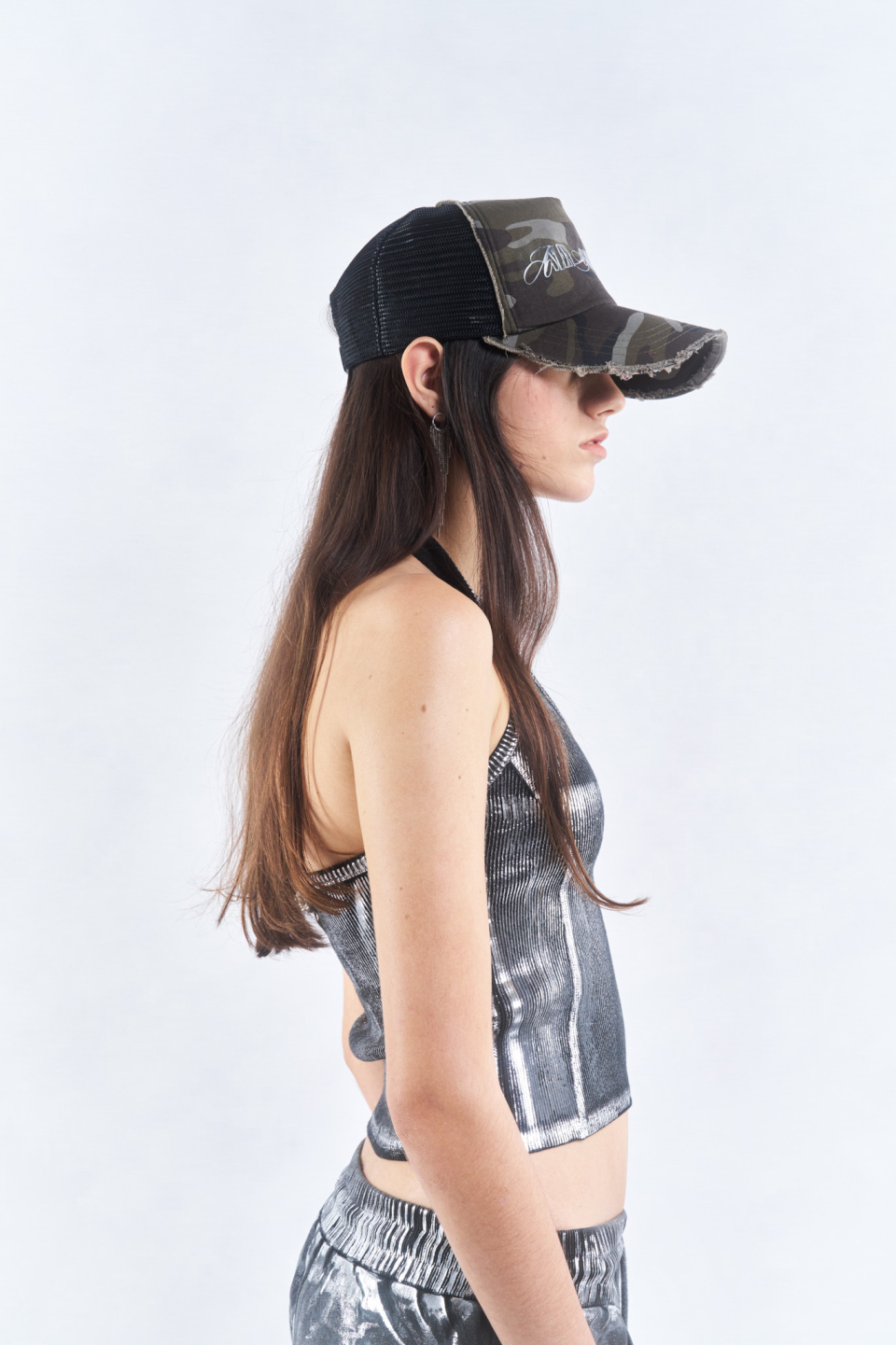 帽子 2000Archives AMARALYLIS MESH CAP 2000아카이브스(2000ARCHIVES) AMARALYLIS MESH CAP (CAMO) - 사이즈