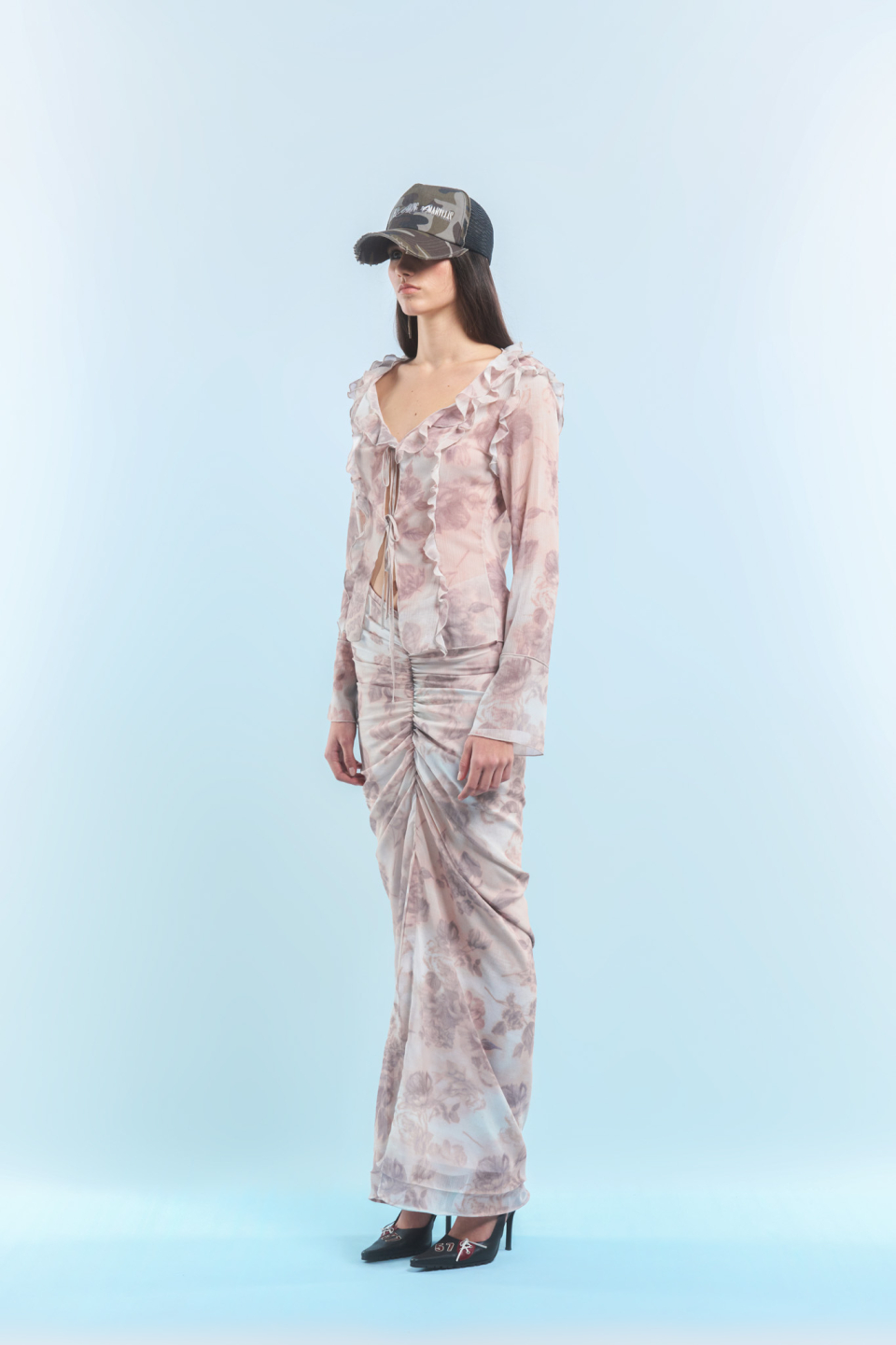 2000아카이브스(2000ARCHIVES) AMARALYLIS MESH CAP (CAMO) - 사이즈