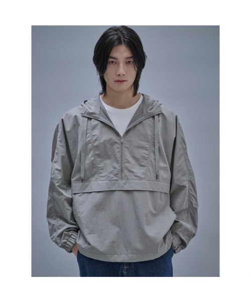 Overfit хлопок Hood Anorak Light серый