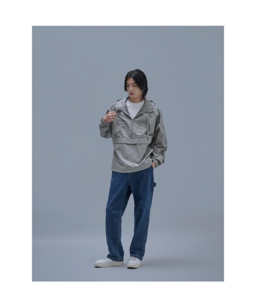 Overfit хлопок Hood Anorak Light серый