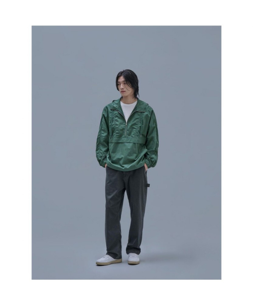 Overfit хлопок Hood Anorak Green