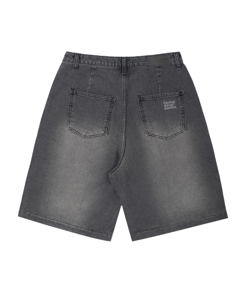 One Tuck Bermuda Denim брюки - чёрный